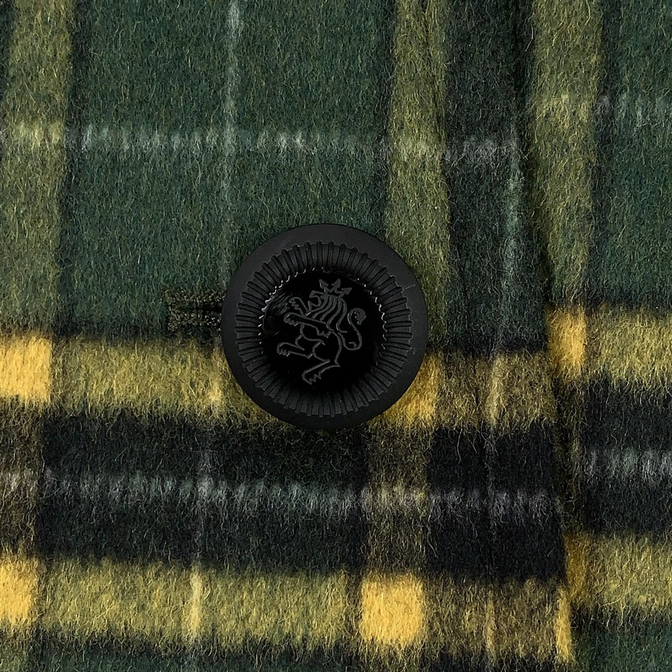 Abrigo para mujer Soia & Kyo M verde amarillo a cuadros con capucha mezcla de lana chaqueta chaquetón Foto 4 de 4