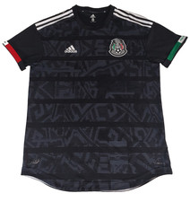 Adidas Mexico Jersey Large 2019 Black Azteca Warrior Player Version Authentic