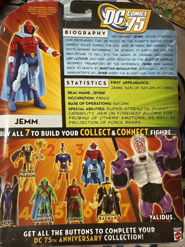 Figura de acción Mattel the Spectre DC Universe Classics 75 aniversario - Jemm Foto 3 de 4