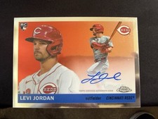 2026 Topps Chrome Platinum Baseball Levi Jordan Autographed Rookie Card. rookie card picture
