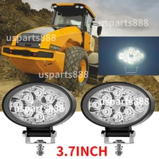 2PC 3.7" Tractor LED Headlight LED Work Lights fit JCB Equipment and Machines