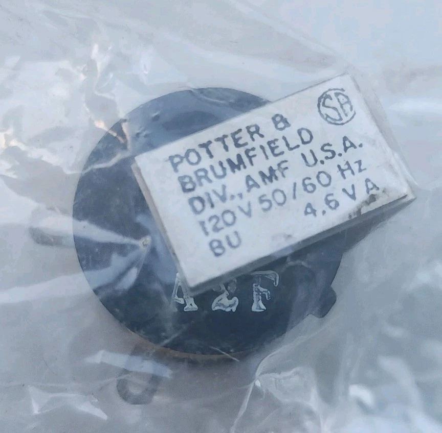 213 New NOS POTTER & BRUMFIELD AMF Buzzer 120V 50/60Hz BU 4.6VA USA BU120 - Imagem 4 de 4