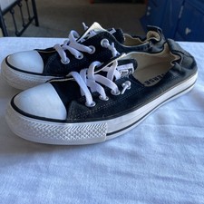 Converse Women's Chuck Taylor All Star Shoreline Slip on Sneaker 9 Black/White