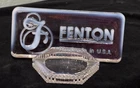 Vintage Fenton White Opalescent Dealer Sign or Collector’s