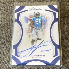 2025 PANINI FLAWLESS JULIUS PEPPERS SAPPHIRE FRAME SIGNATURES AUTO /10
