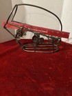Godinger Wire Wine Bottle Caddy Silver Platey Holder Climbing Grapes 11” — photo 5
