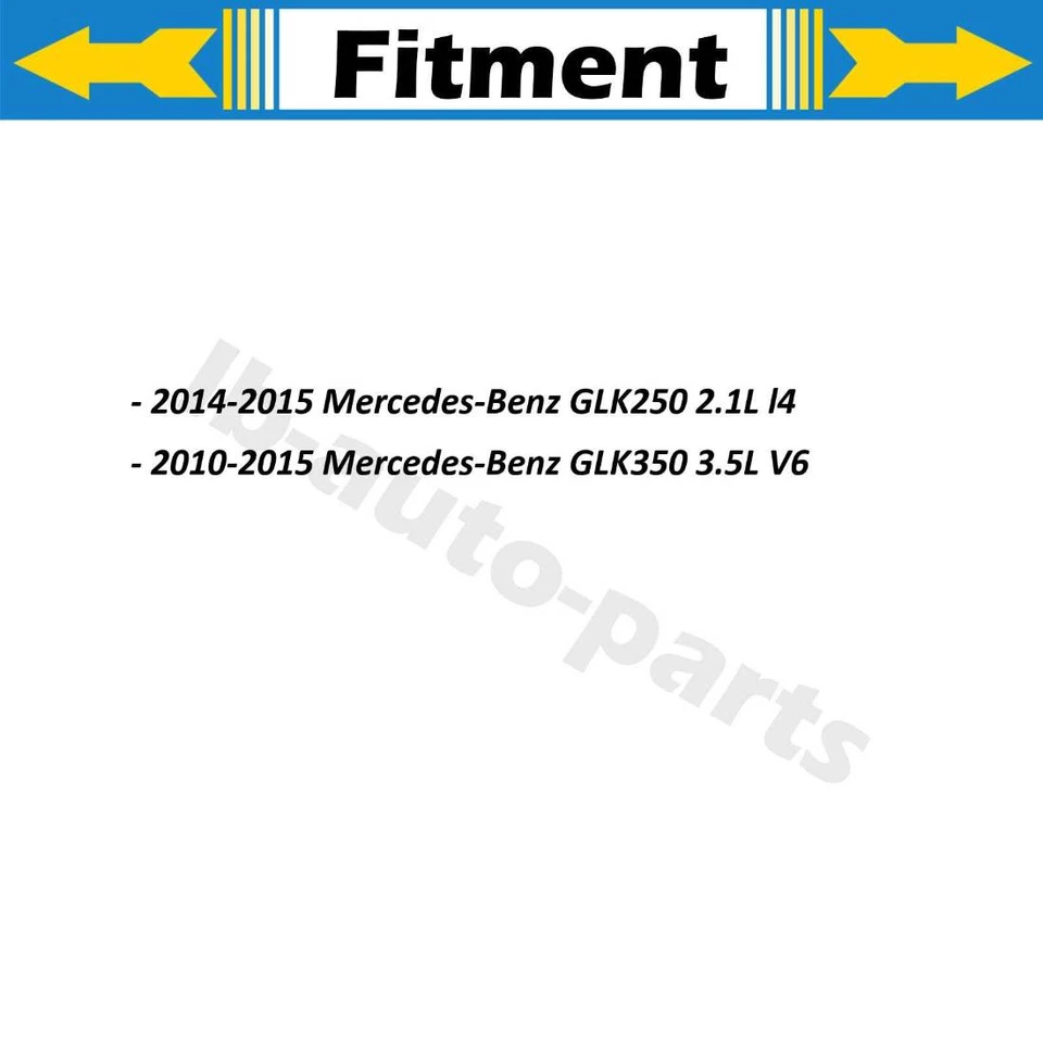 Para Mercedes-Benz GLK250 2014 2015 2,1 L línea de manguera de freno delantero trasero Sunsong 4 piezas Foto 2 de 4