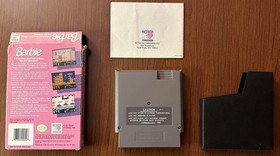 Barbie (1991, NES) Nintendo RARE Cart, Box, Case and Manual - Tested and Working