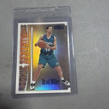 1999-00 Fleer Rookie Sensations #13 Brad Miller! Hornets Basketball Card ?0614. rookie card picture