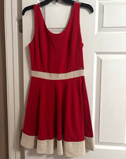 GUESS vintage Colorblock Fit & Flare sleeveless retro Dress Y2K M
