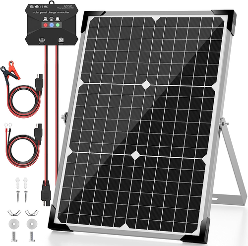 Kit Pannello Solare 20W 12V Caricatore Di Mantenimento Solare Alimentazione Usb Cellulare Portatile Impermeabile Power Bank Esterno~p220486492