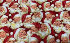 VIP CRANSTON - SANTA - COTTON--1/2 YARD