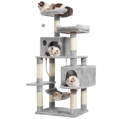 Large Multi-Level Cat Tree Condo Furniture with Sisal-Covered Scratching Post...