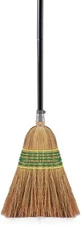 Yocada Heavy-Duty Corn Broom Commercial Indoor Outdoor 59.8 inch Black 