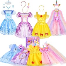 Princess Dress Up - Princess Dress Up Clothes for Little Girls Costume Set Pr...