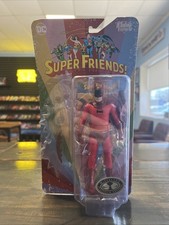 MCFARLANE DC RETRO 6 INCH SUPER FRIENDS WAVE 1  RED EVIL BATMAN  PLATINUM CHASE