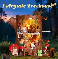 Rolife Fairytale Tree House Wooden 3D Puzzle Miniature Dollhouse Xmas Gifts