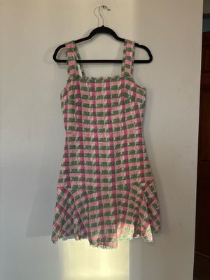 kate spade pink and green dress KATE SPADE Size 6 Green Pink Polyester Floral A-Line Dress – Sui Generis  Designer Consignment