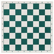 WE Games Roll Up Vinyl Chess Board - Green - ...