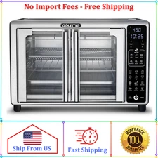 Gourmia French Door 6-Slice Digital Toaster Oven Air Fryer, 19 One-Touch Presets