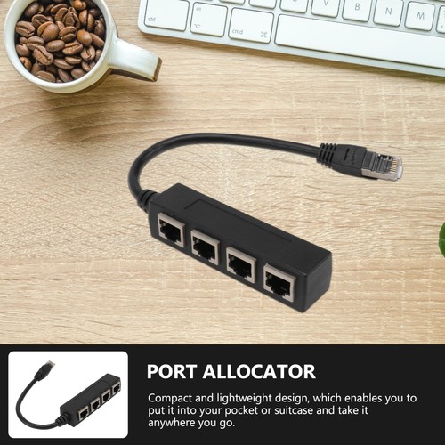 Händlerport Büro Zubehör Für Netzwerkkabel 4-Slot-Netzwerk-Splitter - Bild 9 von 12
