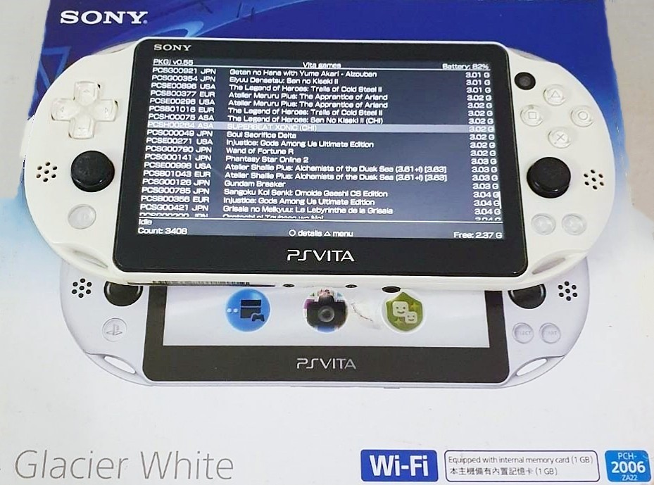 Sony PS Vita PCH-2000 Console 3.65 Region Free Version, 128GB +