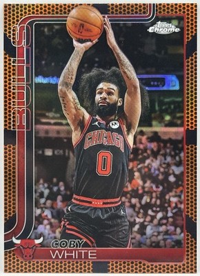 2025-26 Topps Chrome - Coby White #80 Basketball Refractor