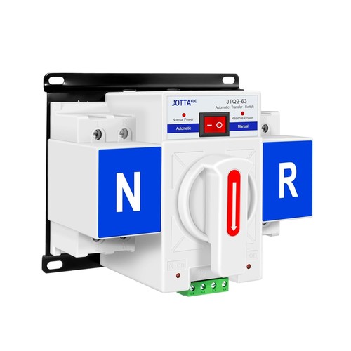 Interruttore Trasferimento Automatico ATS 63A 2P 110V 50/60Hz Cambio Generatore Uso Domestico - Foto 7 di 9