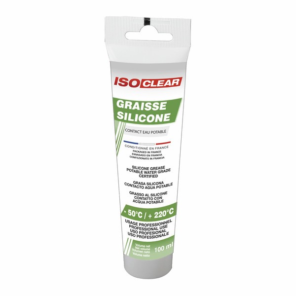 Graisse silicone contact eau potable ISOCLEAR anti tartre -50°C/+220°C