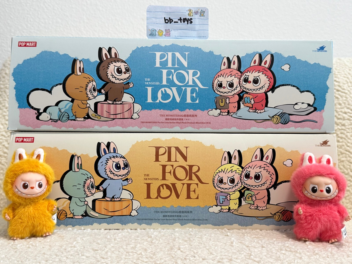 Labubu Pin for Love (A-Z) Your Choice - Authentic Pop Mart