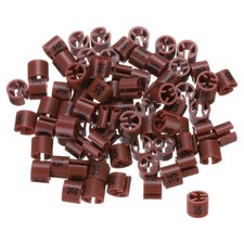 100 Pack Clothes Hanger Marker Number 35 Size Tag Fit 3.5mm Rod Brown