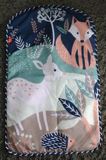 Fisher-Price Baby Playmat Kick  Play Piano Gym Navy Fawn REPLACEMENT Fabric Mat