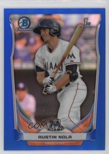 2014 Bowman Chrome Prospects Blue Refractor /250 Austin Nola #BCP61 n1u