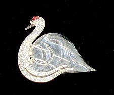 RARE TRIFARI 1941 Bel Geddes Swan Fur Clip JELLY BELLY Patent 129,164