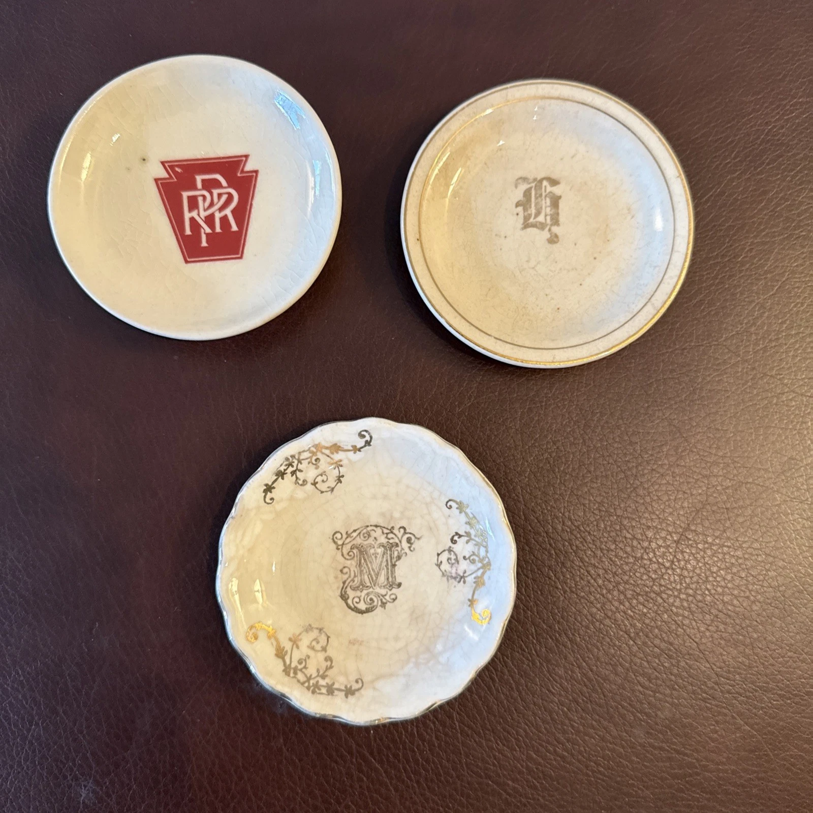 Set Of 3 Monogrammed Butter Pats