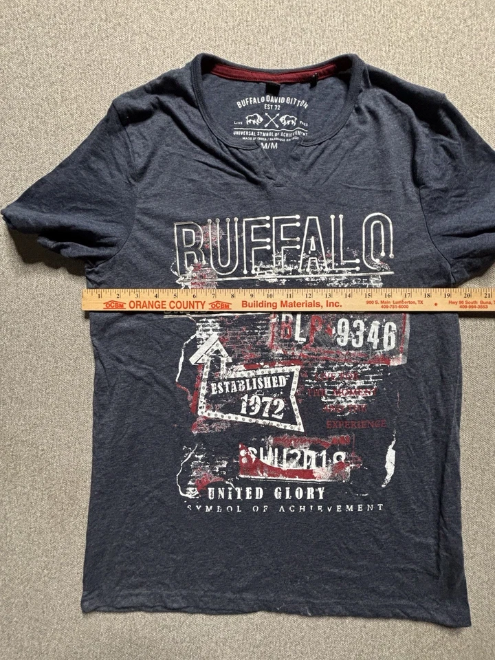 Camiseta gráfica Buffalo David Bitton para hombre mediana Foto 3 de 4