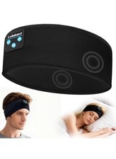 Bluetooth Sleep Headphones Headband for Side Sleepers Yoga Running/black