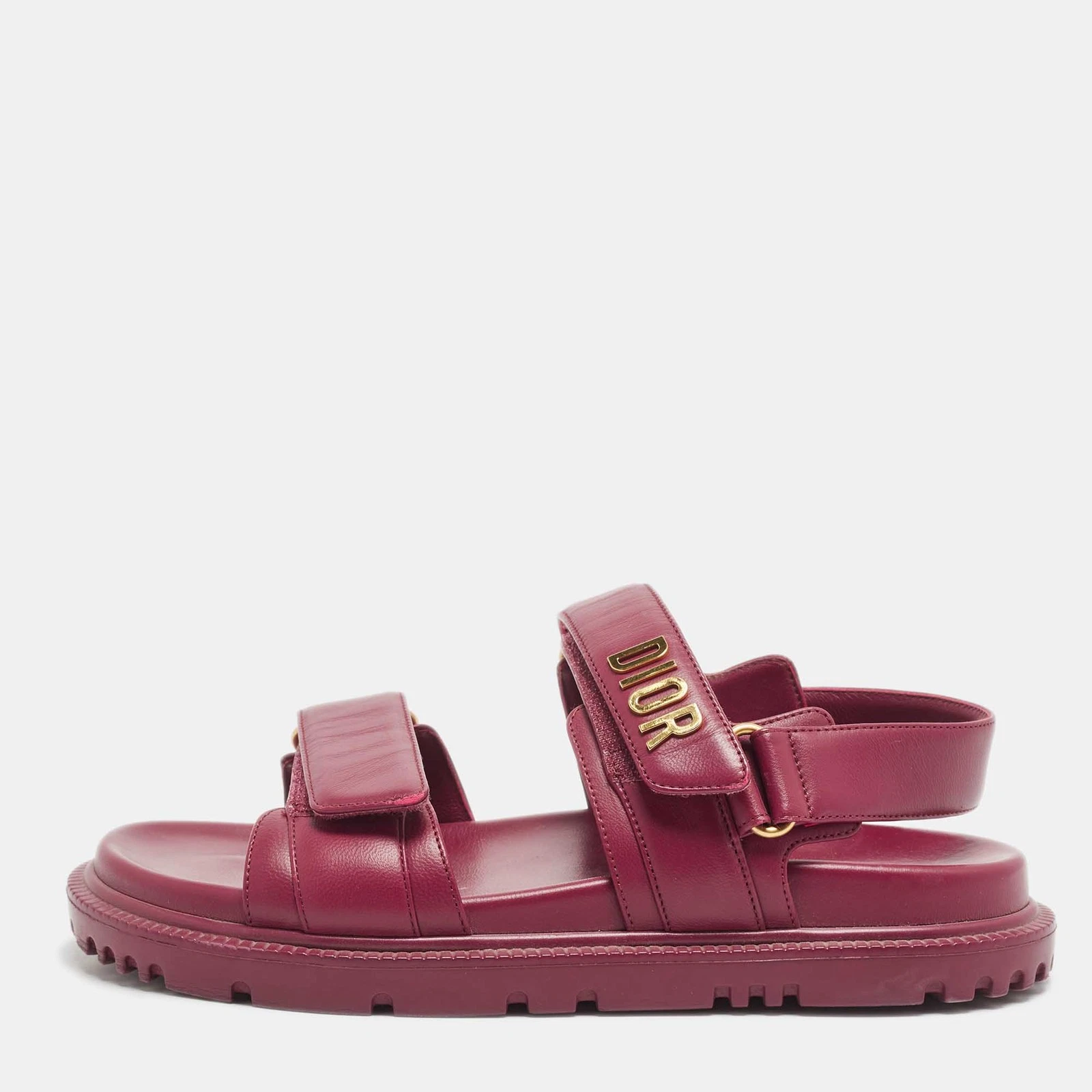 Sandales Dior en cuir violet DiorAct à brides pointure 38,5
