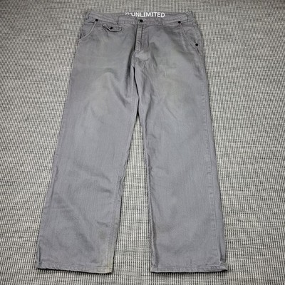 Ecko Unltd Jeans 72 Unlimited Herren W38 L32 Grau Denim Baggy Wide Leg Y2K Hiphop