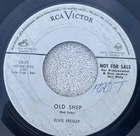 ELVIS PRESLEY RCA Victor CR-15 "Old Shep"  U.S. ROCK 45 1957  Rare