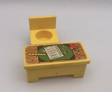 Fisher Price Little People Vintage School TEACHERS DESK CHAIR Set Yellow