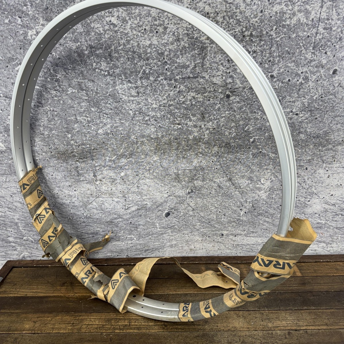 Vintage Araya 27 X 1 1/4 Rim Set NOS 36H Clincher Silver Alloy
