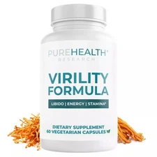 Purehealth Research Virility Formula - Enhance Energy & Endurance, Muscle Health