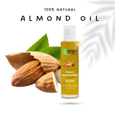 Pure Almond Oil   Natural Sweet Almond Oil for Hair, Skin & Massage