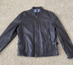 leather jacket massimo dutti