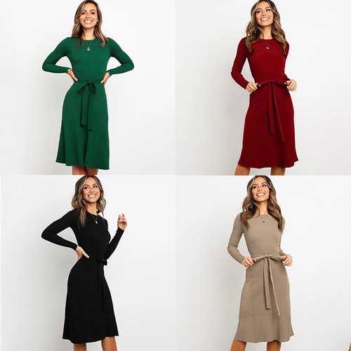 Long Sleeve Jumper Dress Womens Size 10 