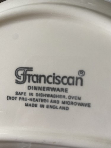 vintage Franciscan desert rose crescent shaped side salad plates Set Of 6 - Picture 5 of 6