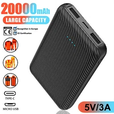 USB Power Bank 5V 3A 20000mAh Battery Pack Heated Jacket Vest Portable Charger