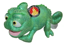 Disney Parks Pascal Tangled Chameleon Lizard Green Plush Stuffed Toy w/ Tags 12"