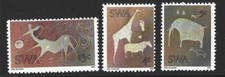 South West Africa Stamps: 1974 Twyfelfontein Rock-engravings